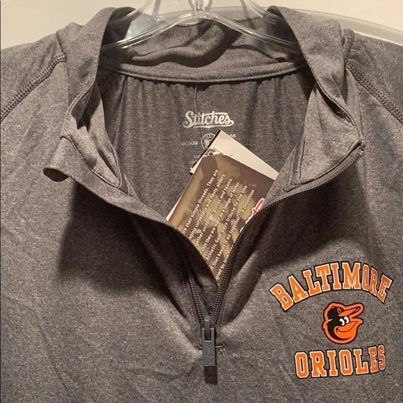 NWT Baltimore Orioles 1/4 Zip Jacket MLB Men’s Size Medium - Picture 4 of 14
